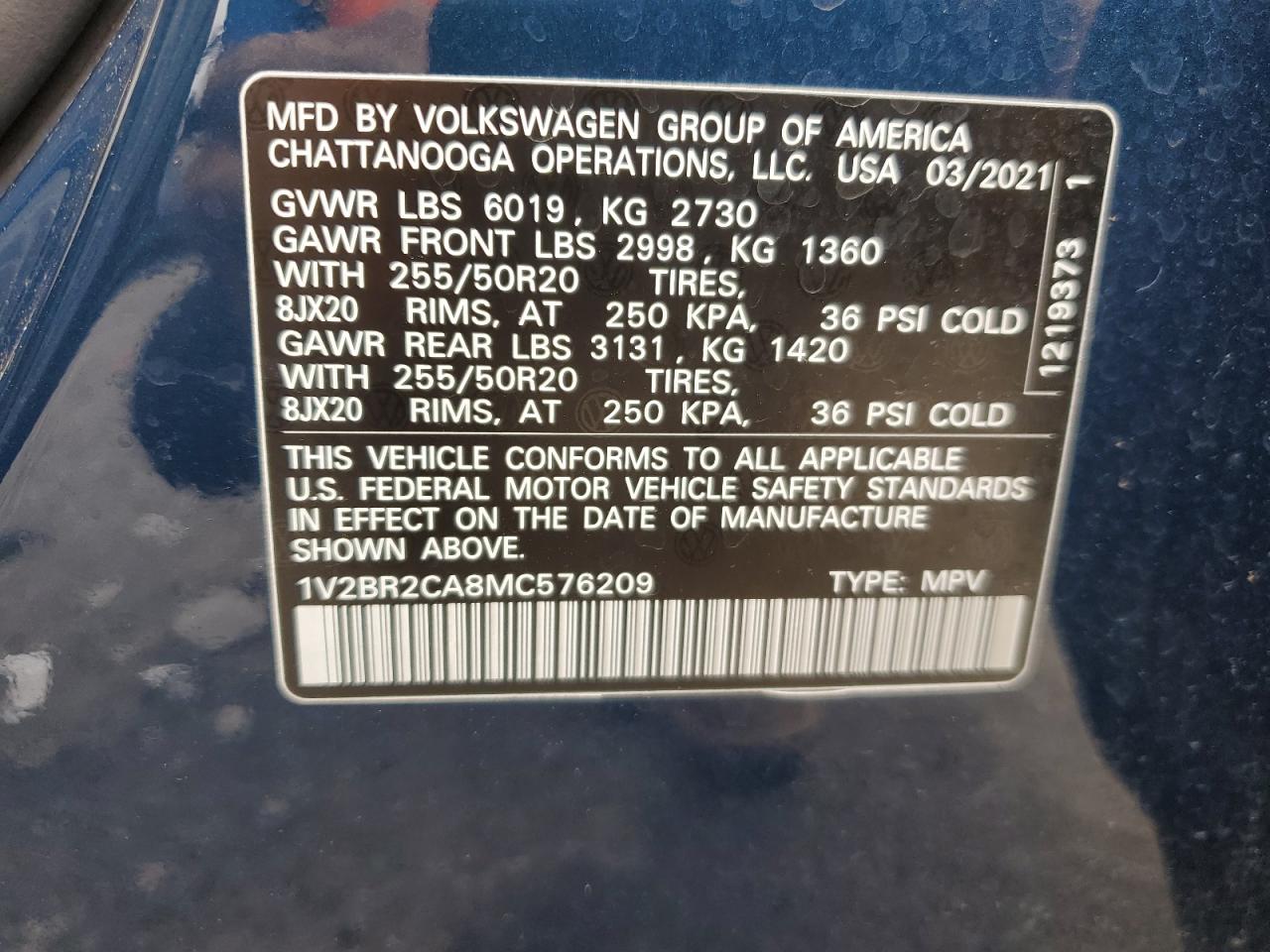 VOLKSWAGEN ATLAS SEL