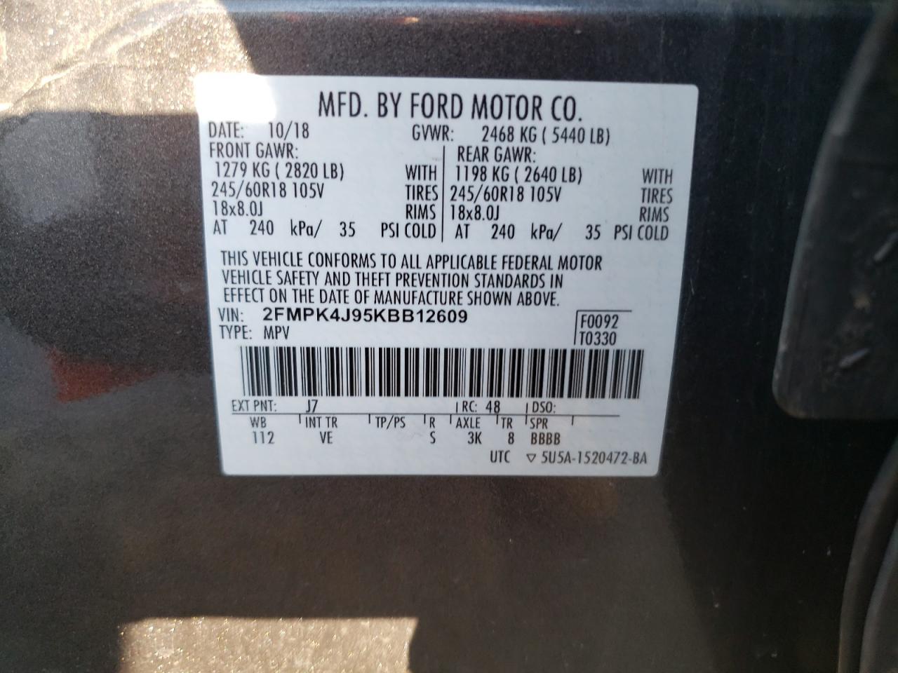 FORD EDGE SEL