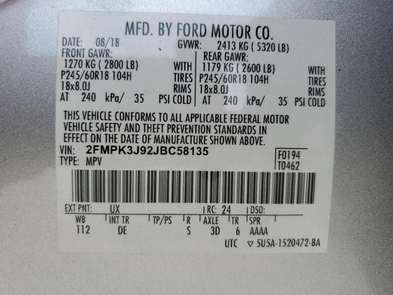 FORD EDGE SEL