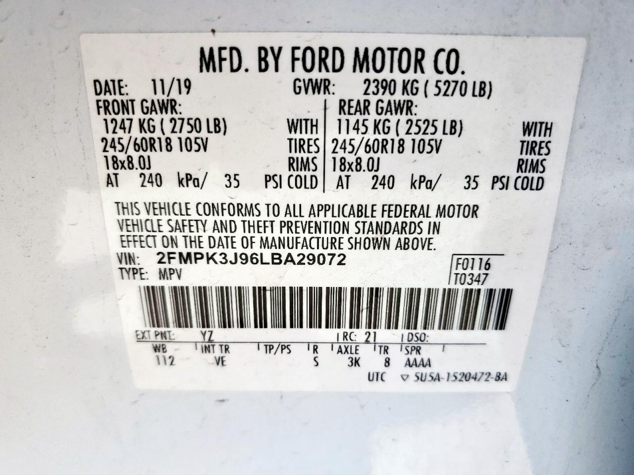 FORD EDGE SEL