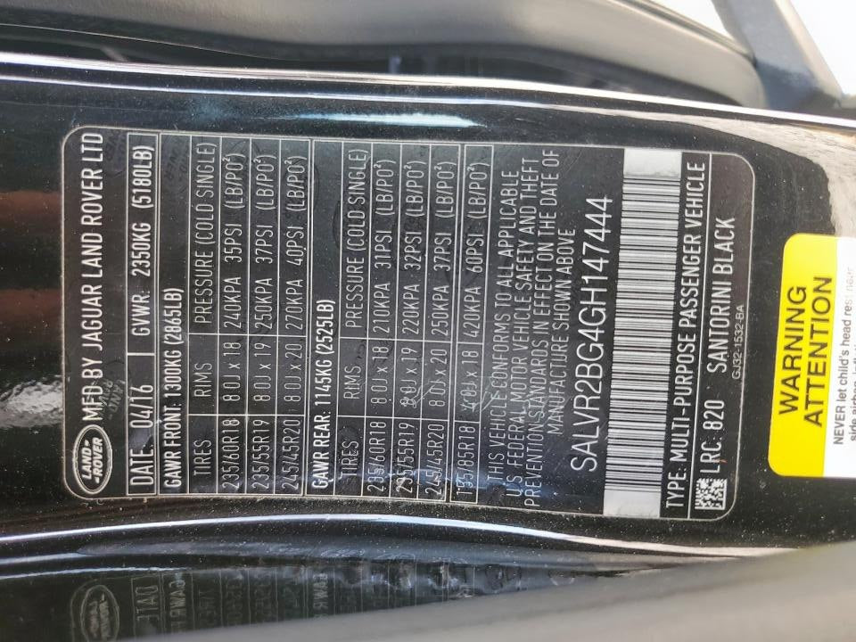 LAND ROVER RANGE ROVER EVOQUE