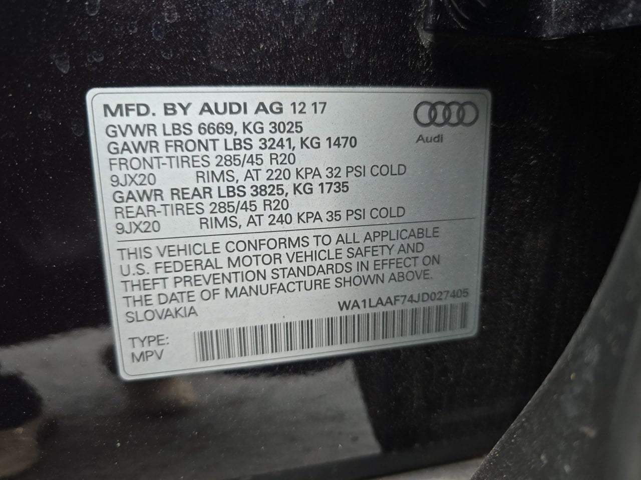 AUDI Q7 PREMIUM PLUS