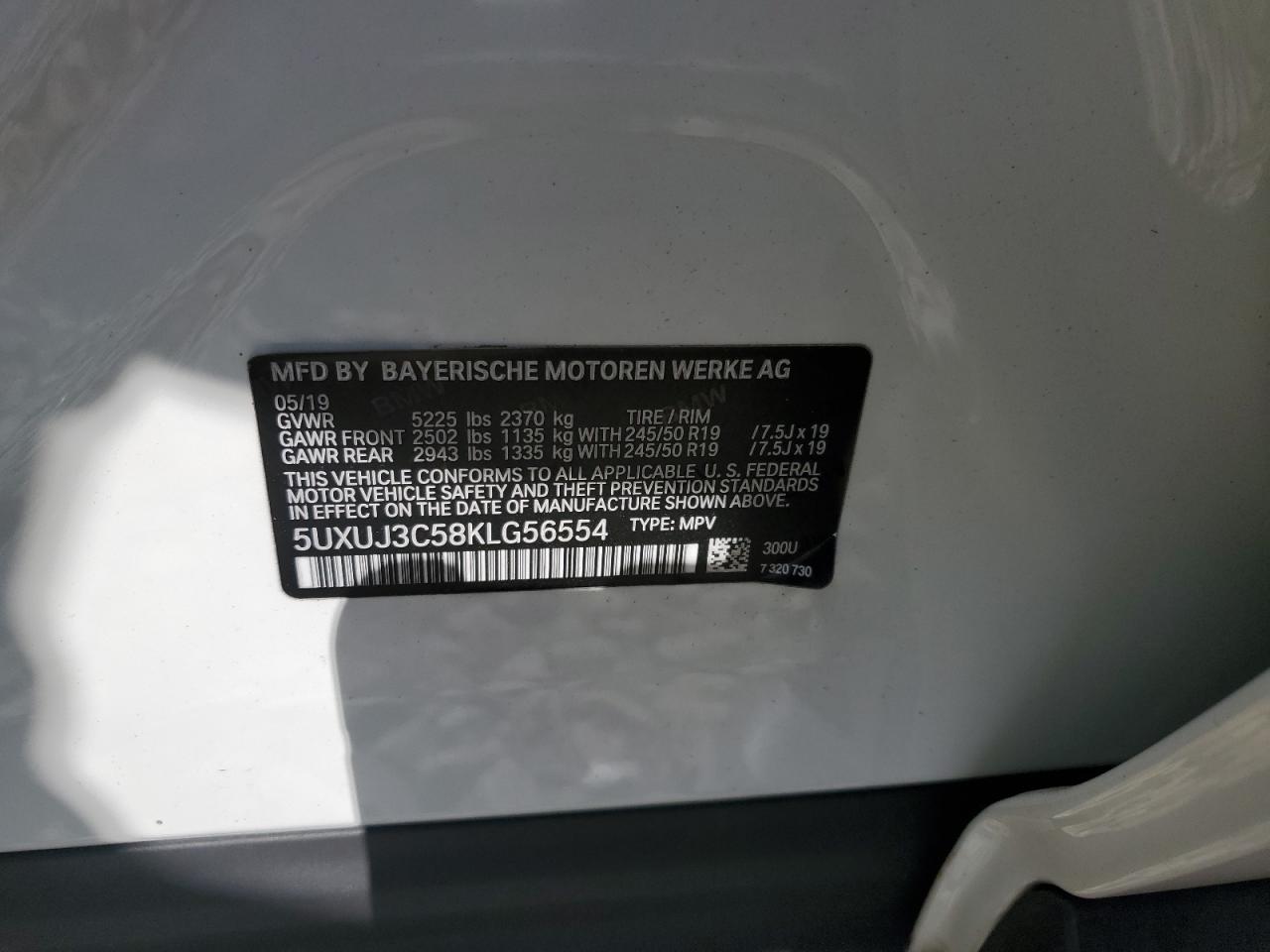 2019 BMW X4 XDRIVE30I