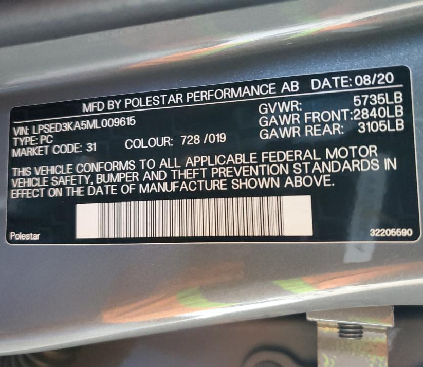 2021 POLESTAR 2 LAUNCH EDITION PERFORMANCE PACK