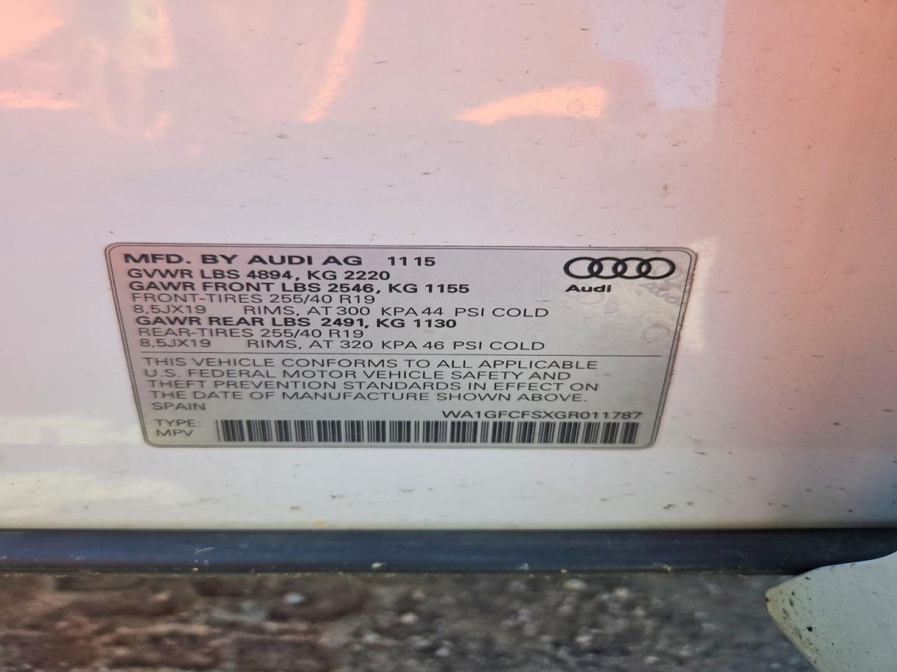 2016 AUDI Q3 PRESTIGE