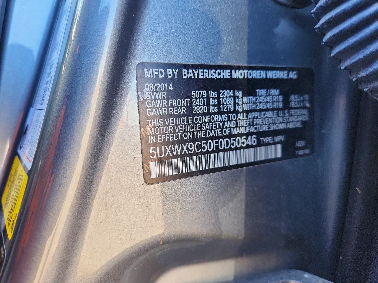 2015 BMW X3 XDRIVE28I