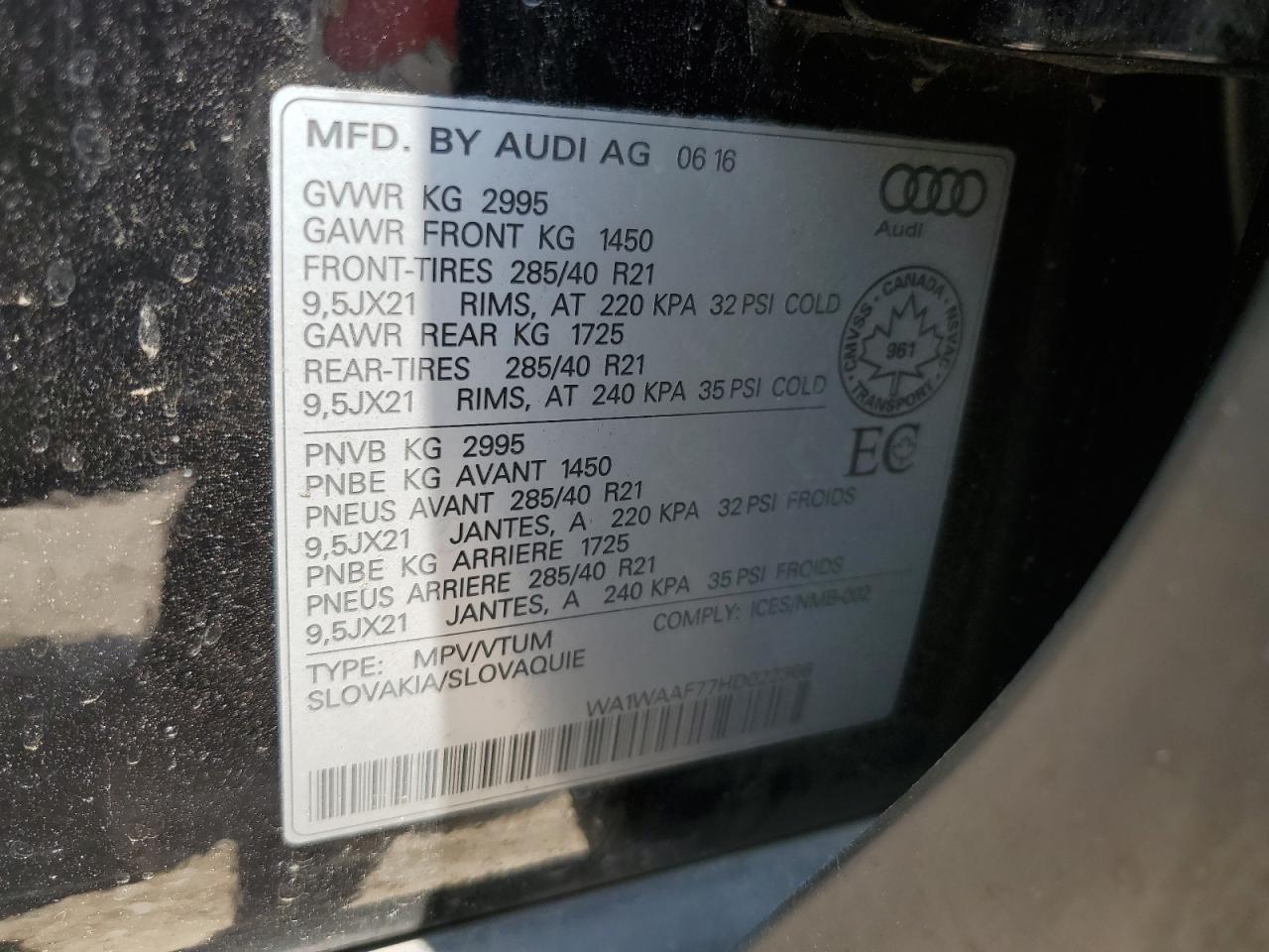 AUDI Q7 PRESTIGE S-LINE
