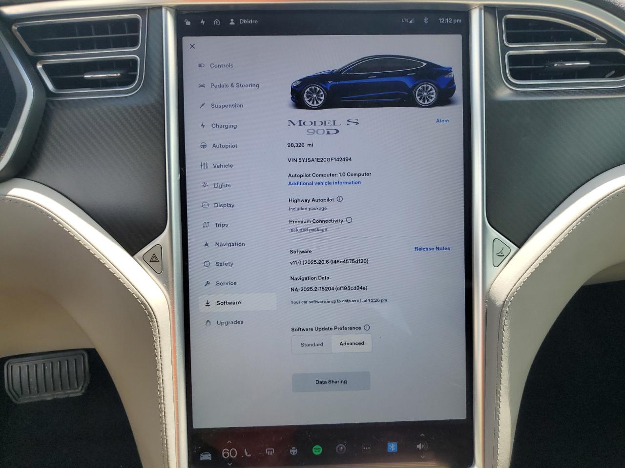 TESLA MODEL S 90D
