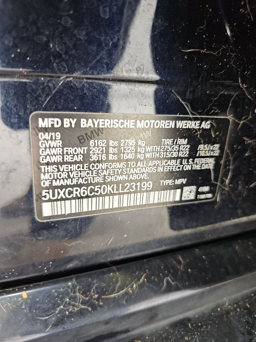 2019 BMW X5 XDRIVE 40i M-SPORT