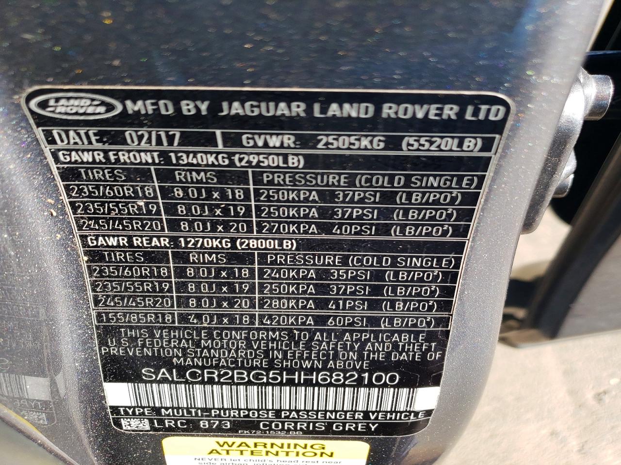2017 LAND ROVER DISCOVERY SPORT HSE