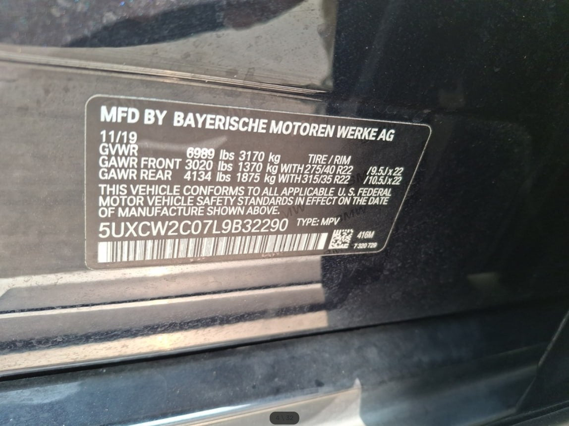 2020 BMW X7 40i