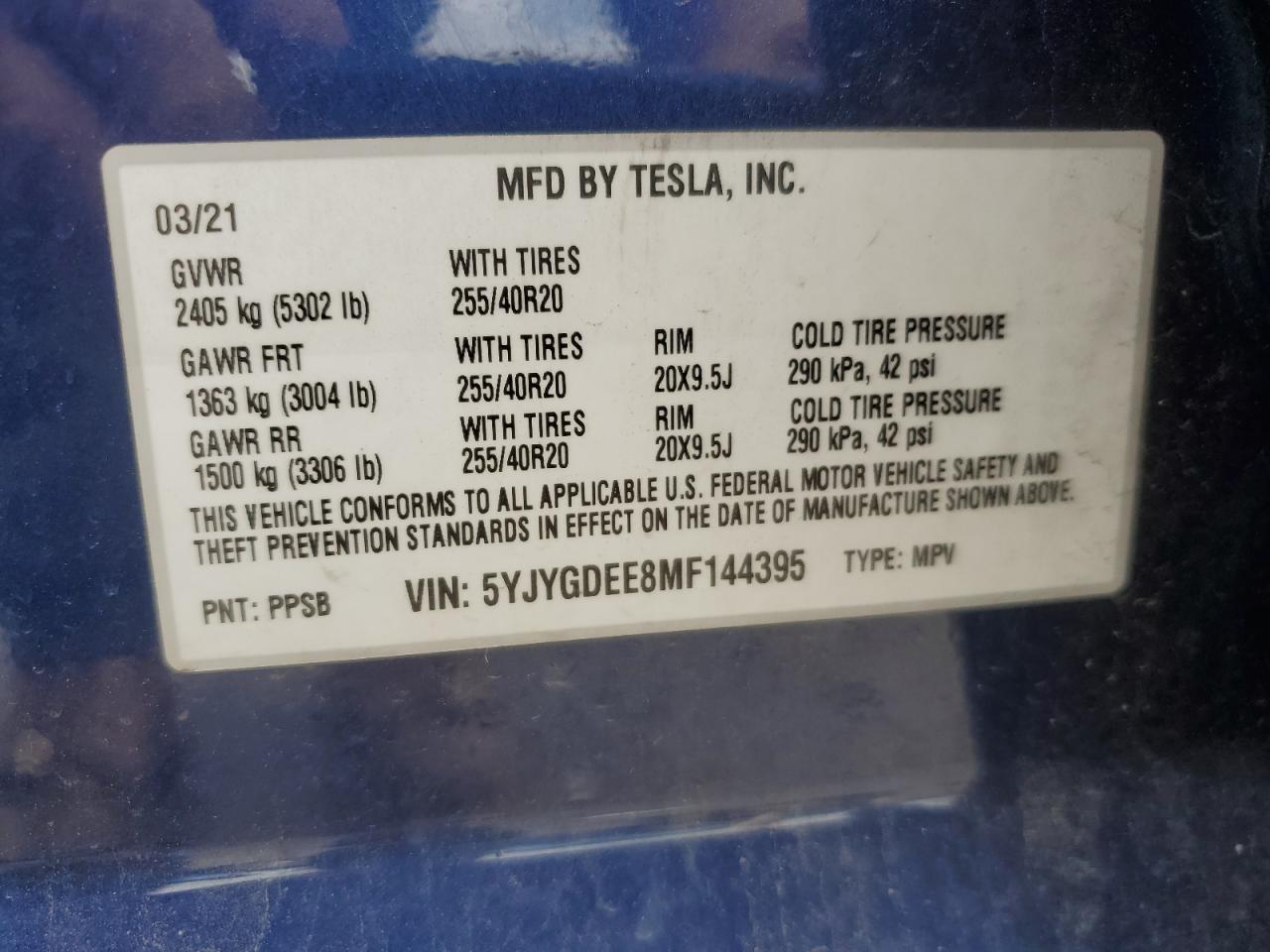 TESLA MODEL Y LR DM