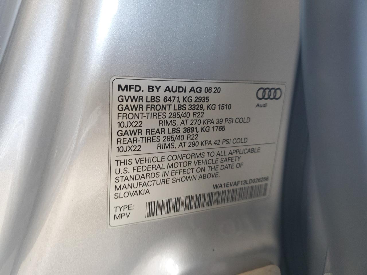 AUDI Q8 PREMIUM PLUS S-LINE