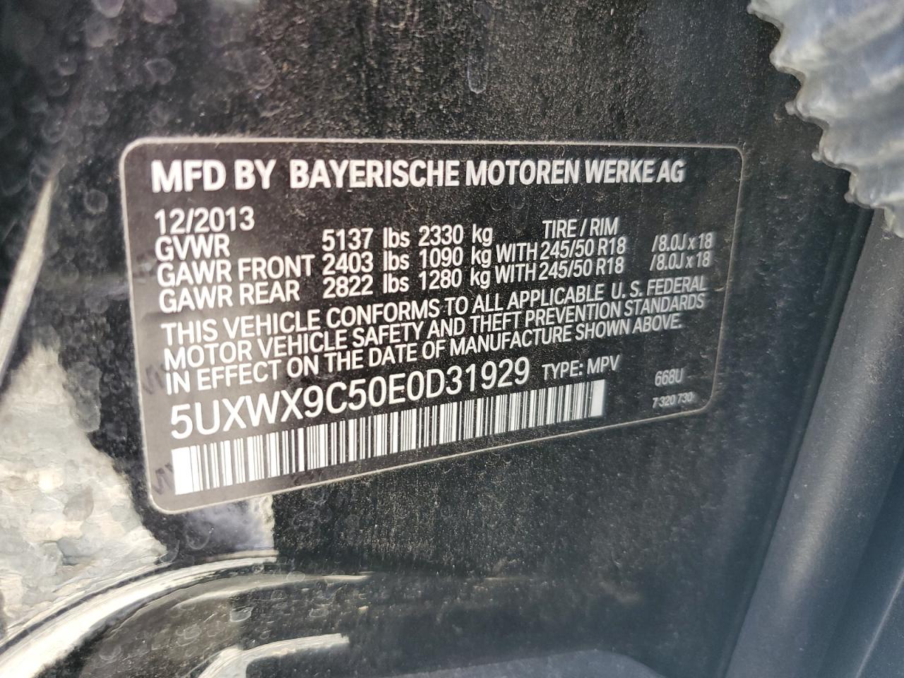 2014 BMW X3 XDRIVE28I