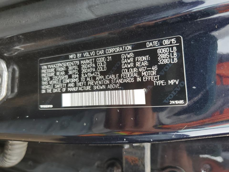 2016 VOLVO XC90 T6 MOMENTUM