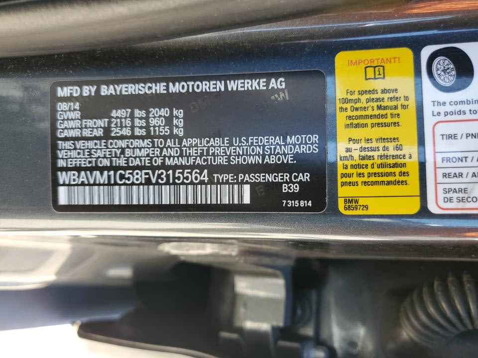 2015 BMW X1 SDRIVE28I