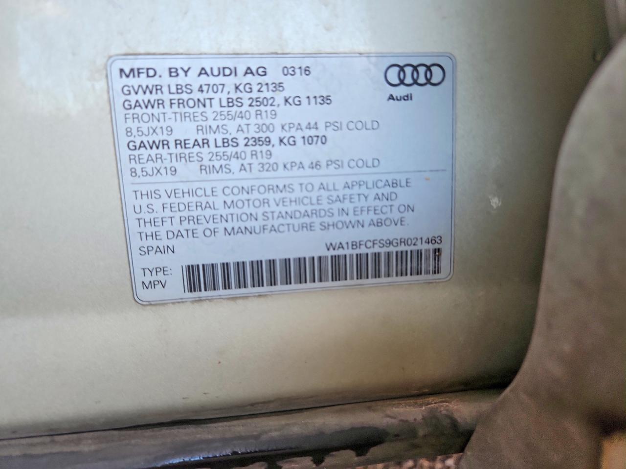 2016 AUDI Q3 PREMIUM PLUS