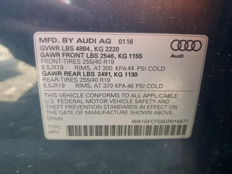 2016 AUDI Q3 PRESTIGE  S line