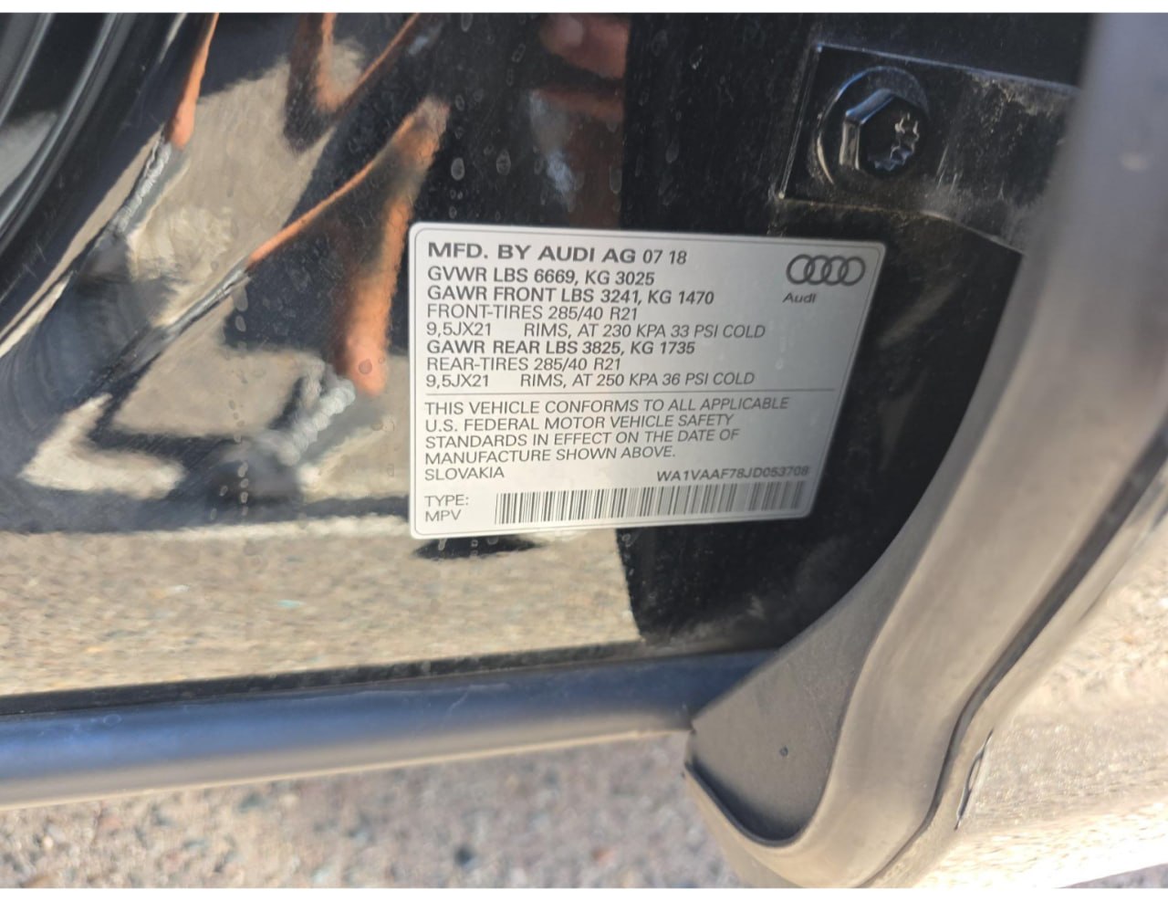2018 AUDI Q7 PRESTIGE