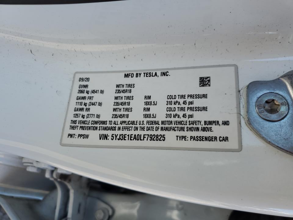 TESLA MODEL 3 SR+ RWD
