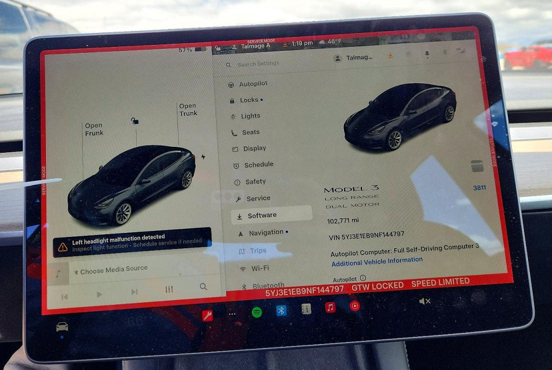 2022 TESLA MODEL 3 LR DM