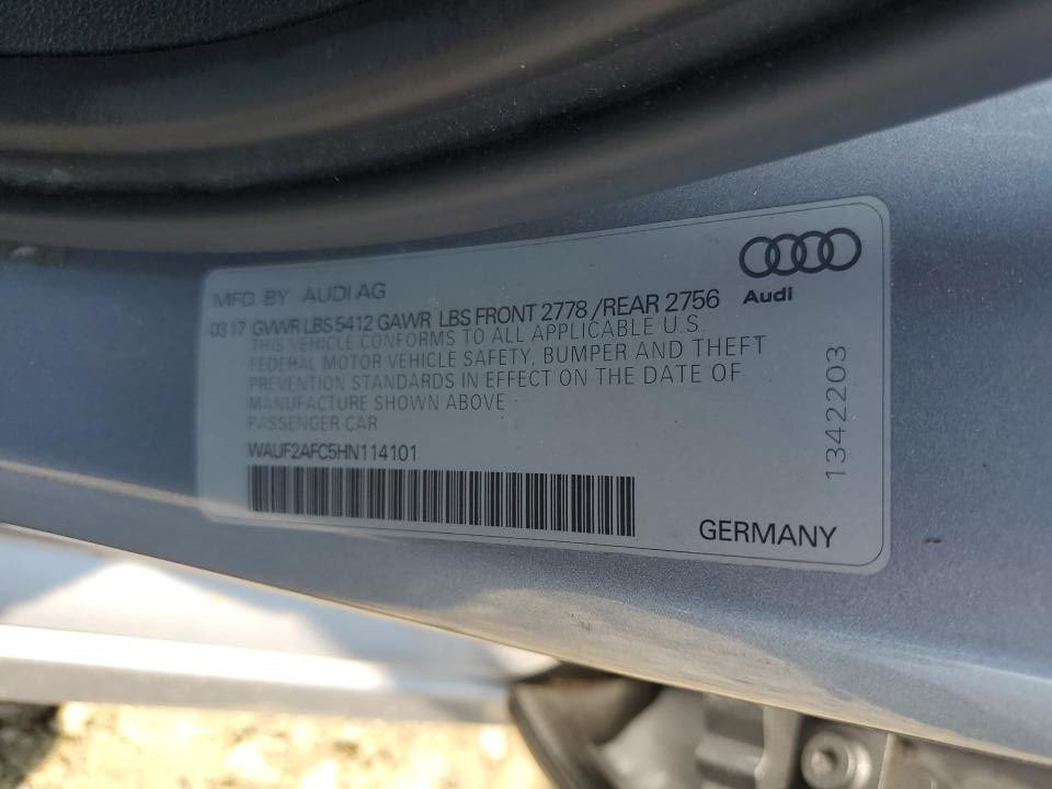 2017 AUDI A6 PREMIUM PLUS