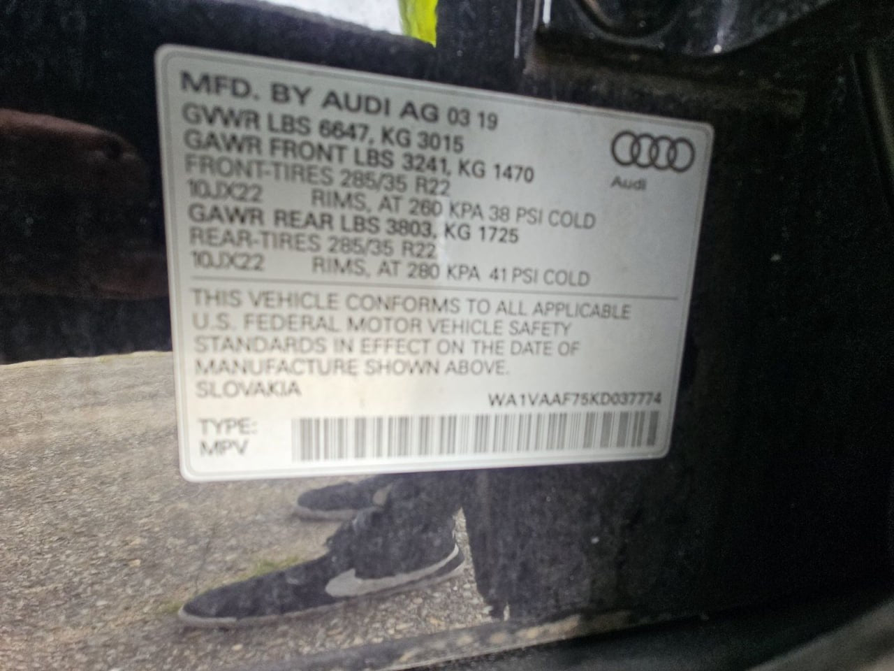 2019 AUDI Q7 PRESTIGE