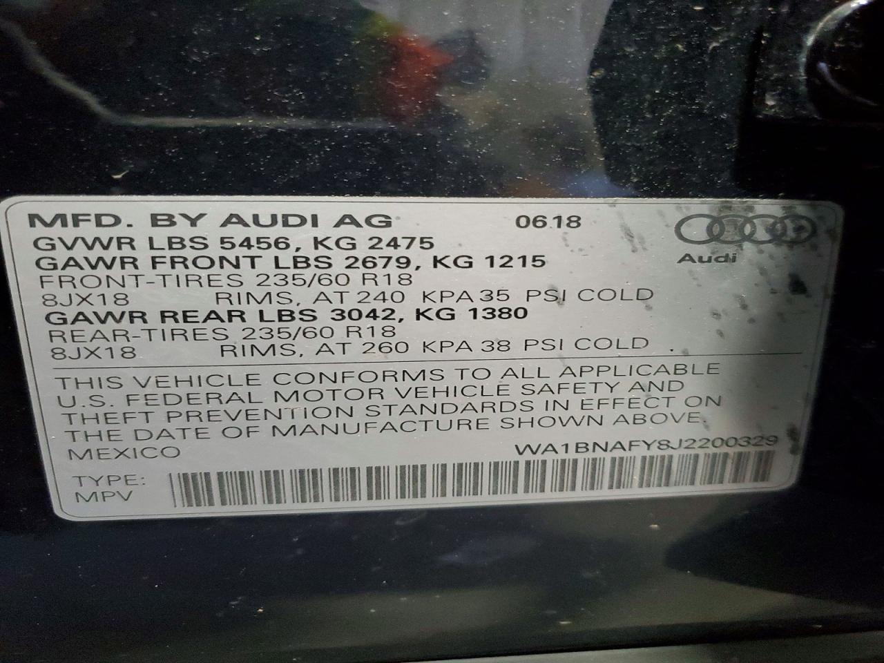 2018 AUDI Q5 PREMIUM PLUS