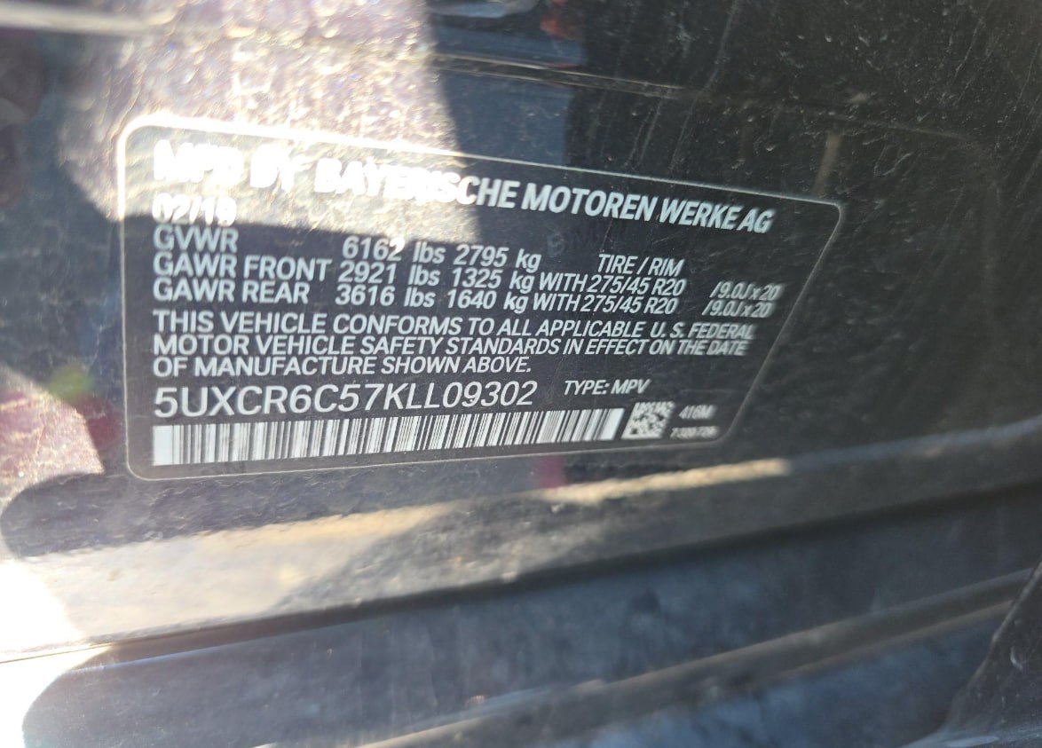 2019 BMW X5 40i M-SPORT