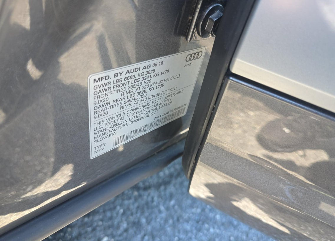 2018 AUDI Q7 PRESTIGE