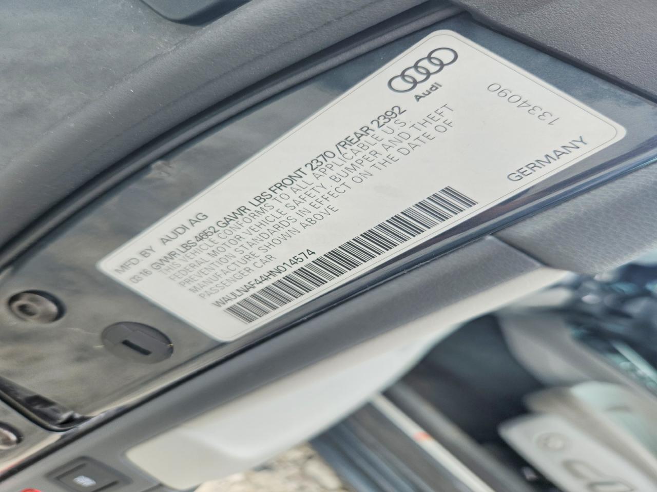 2017 AUDI A4 PREMIUM PLUS